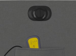 vidaXL Podnoszony fotel masujący, elektryczny, rozkładany, ciemnoszary 12