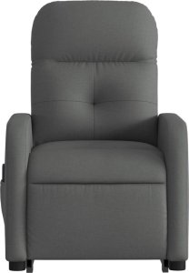 vidaXL Podnoszony fotel masujący, elektryczny, rozkładany, ciemnoszary 8