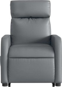 vidaXL Rozkładany fotel pionizujący z masażem, elektryczny, szary 8