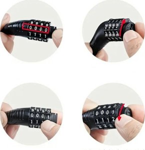 ATL RW37 Mocna  blokada rowerowa szyfr 4