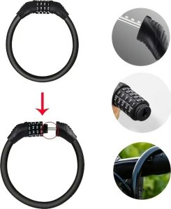 ATL RW37 Mocna  blokada rowerowa szyfr 5