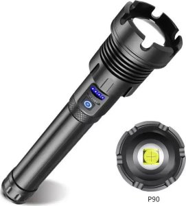 Latarka Tech-Led Supermocna latarka taktyczna 40w 5000lm XHP90 zoom USB 7 trybów pracy Supermocna latarka taktyczna 40w 5000lm XHP90 zoom USB 7 trybów pracy 2