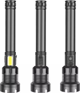 Latarka Tech-Led Supermocna latarka taktyczna 40w 5000lm XHP90 zoom USB 7 trybów pracy Supermocna latarka taktyczna 40w 5000lm XHP90 zoom USB 7 trybów pracy 4