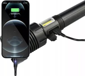 Latarka Tech-Led Supermocna latarka taktyczna 40w 5000lm XHP90 zoom USB 7 trybów pracy Supermocna latarka taktyczna 40w 5000lm XHP90 zoom USB 7 trybów pracy 6