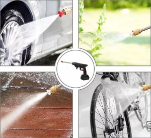 Myjka ciśnieniowa Tech-Led Akumulatorowa bateria Li-lon 2 dysze w zestawie Myjka ciśnieniowa akumulatorowa bateria Li-lon 2 dysze w zestawie 9