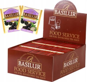 Basilur Basilur BLACKCURRANT BLACKBERRY HORECA herbata owocowa bez kofeiny jeżyna czarna porzeczka - w kopertach 100 x 1,8 g 1