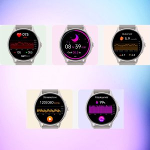 Smartwatch Enter ZEGAREK SMARTWATCH DAMSKI ENTER CANDICE POLSKIE MENU ROZMOWY CND.08.E.115.11.15 ZŁOTY MESH 4