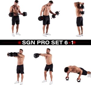 HMS ‎Hantel SGN120 Pro Set bitumiczny 2 x 10 kg 2