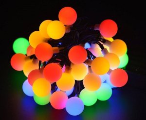 Verk Girlanda ogrodowa solarna lampki 40 led multikolor Girlanda ogrodowa solarna lampki 40 led multikolor 9