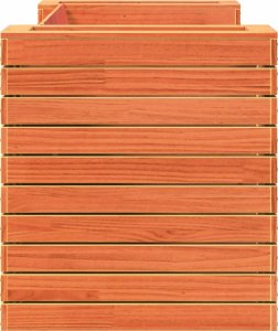 vidaXL Ławka z donicami, woskowy brąz, 167,5x60x65 cm, drewno sosnowe 6