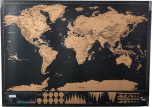 Verk Mapa świata zdrapka dla podróżnika 82 x 59 cm Mapa świata zdrapka dla podróżnika 82 x 59 cm 2