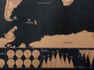 Verk Mapa świata zdrapka dla podróżnika 82 x 59 cm Mapa świata zdrapka dla podróżnika 82 x 59 cm 3