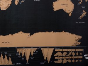 Verk Mapa świata zdrapka dla podróżnika 82 x 59 cm Mapa świata zdrapka dla podróżnika 82 x 59 cm 4