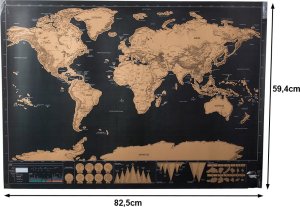 Verk Mapa świata zdrapka dla podróżnika 82 x 59 cm Mapa świata zdrapka dla podróżnika 82 x 59 cm 8