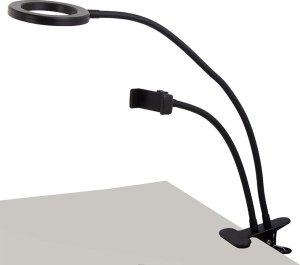 Lampka biurkowa Verk Lampka 24 led biurkowa z klipsem uchwyt na telefon Lampka 24 led biurkowa z klipsem uchwyt na telefon 2