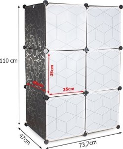 Verk Szafa modułowa ubraniowa regał szafka garderoba Szafa modułowa ubraniowa regał szafka garderoba 9