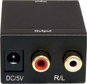 Adapter AV Verk Konwerter optyczny toslink spdif na 2x cinch rca Konwerter optyczny toslink spdif na 2x cinch rca 3