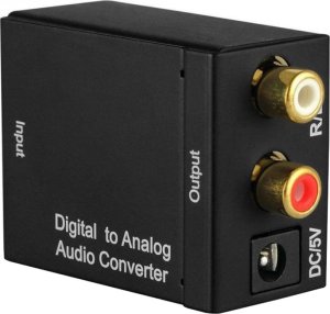 Adapter AV Verk Konwerter optyczny toslink spdif na 2x cinch rca Konwerter optyczny toslink spdif na 2x cinch rca 5