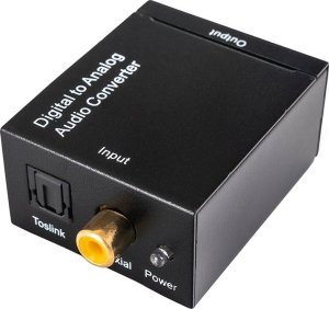 Adapter AV Verk Konwerter optyczny toslink spdif na 2x cinch rca Konwerter optyczny toslink spdif na 2x cinch rca 6