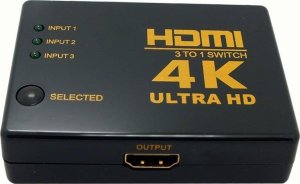 Verk Switch rozdzielacz 3x do 1 hdmi 4k uhd + pilot ir Switch rozdzielacz 3x do 1 hdmi 4k uhd + pilot ir 7