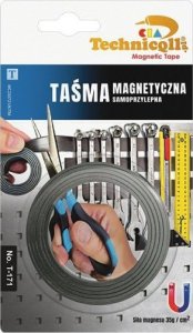 Technicqll TAŚMA MAGNETYCZNA SAMOPRZYLEPNA 1MX20MMX1,5MM (1 SZT) 1