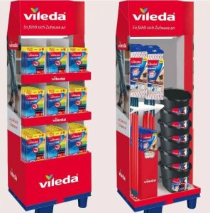 Vileda STAND VILEDA ZESTAW RĘKAWICE, ŚCIERKI, ZMYWAKI (1 KPL) 1