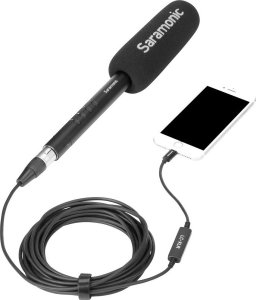 Kabel USB Saramonic Kabel przewód audio XLR z złączem Lightning 6 m MFI 3