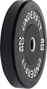 UnderFit Obciążenie olimpijskie bumper Black 20 kg 2