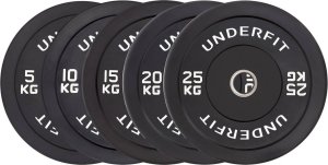 UnderFit Obciążenie olimpijskie bumper Black 20 kg 3