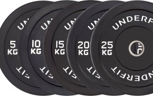UnderFit Obciążenie olimpijskie bumper Black UNDERFIT 5 kg 3