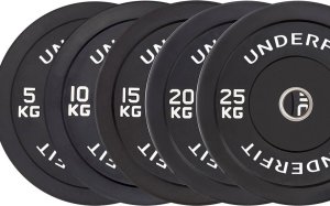 UnderFit Obciążenie olimpijskie bumper Black UNDERFIT 10 kg 3