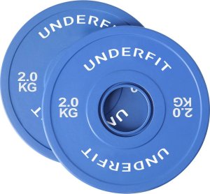 UnderFit Obciążenie olimpijskie bumper Color Mini UNDERFIT 2 x 2 kg 1