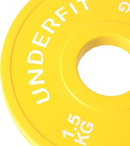 UnderFit Obciążenie olimpijskie bumper Color Mini UNDERFIT 2 x 1,5 kg 3
