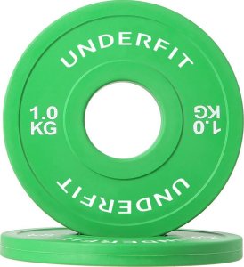 UnderFit Obciążenie olimpijskie bumper Color Mini UNDERFIT 2 x 1 kg 2