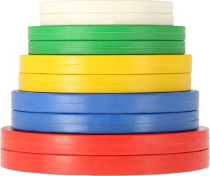 UnderFit Obciążenie olimpijskie bumper Color Mini UNDERFIT 2 x 1 kg 4