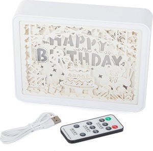 Lampka biurkowa Verk Lampka nocna tablica 3d kolory rgb led pilot dotyk Lampka nocna tablica 3d kolory rgb led pilot dotyk 5