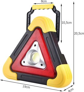 Latarka Verk Trójkąt ostrzegawczy led latarka lampka power bank Trójkąt ostrzegawczy led latarka lampka power bank 7