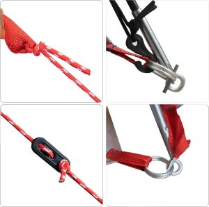 Namiot turystyczny vidaXL Namiot rodzinny, 12-os., szaro-pomarańczowy, wodoszczelny 12