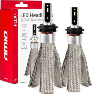 AMiO Żarówki samochodowe led seria flex+ h7-1 12v 24v 6000k canbus amio-03661 1