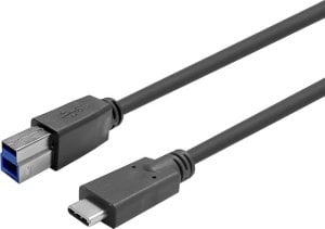 Kabel USB VivoLink USB-C - USB-B 7.5 m Czarny (PROUSBCBMM7.5) 1