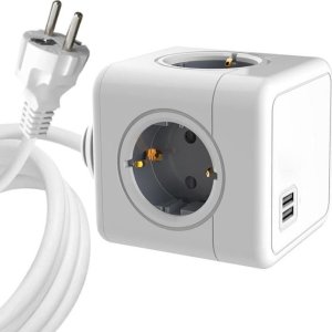 Kabel zasilający MicroConnect Microconnect MC-CUBE015USB rozgałęziacz 1,5 m 4 x gniazdo sieciowe Wewnętrzna Biały 1