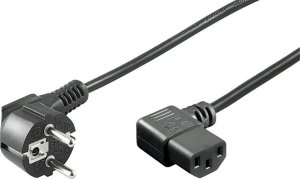 Kabel zasilający MicroConnect Microconnect PE010510 kabel zasilające Czarny 1 m CEE7/7 C13 panel 1