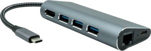 Kabel USB ProXtend ProXtend USBC-MULTI6-001 stacja dokująca Przewodowa USB 3.2 Gen 1 (3.1 Gen 1) Type-C Szary 1