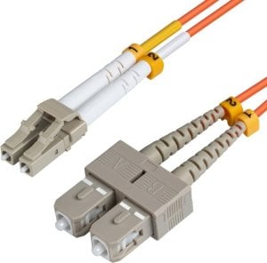 MicroConnect Microconnect 2m LC-SC UPC LSZH kabel optyczny OM2 Pomarańczowy 1