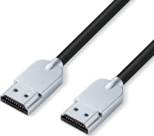 Kabel MicroConnect Microconnect HDMISUPERSLIM05M kabel HDMI 0,5 m HDMI Typu A (Standard) Czarny, Metaliczny 1