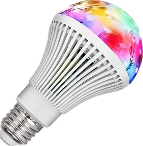 Verk Żarówka led rgb obrotowa e27 kula dyskotekowa Żarówka led rgb obrotowa e27 kula dyskotekowa 1