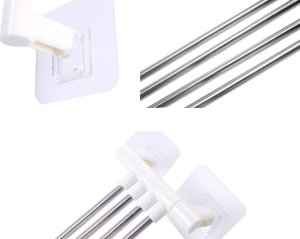 Verk Wieszak na ręczniki łazienkowy obrotowy uchwyt hak Wieszak na ręczniki łazienkowy obrotowy uchwyt hak 2