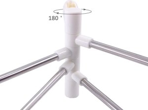 Verk Wieszak na ręczniki łazienkowy obrotowy uchwyt hak Wieszak na ręczniki łazienkowy obrotowy uchwyt hak 3