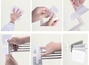 Verk Wieszak na ręczniki łazienkowy obrotowy uchwyt hak Wieszak na ręczniki łazienkowy obrotowy uchwyt hak 5