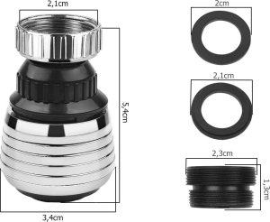 Verk Perlator przedłużka do kranu baterii ruchoma 360 Perlator przedłużka do kranu baterii ruchoma 360 7
